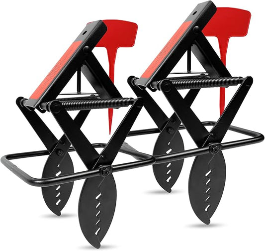 Mole Traps That Kill Best, 2 Pack Scissor Mole Trap, Sleek Black Stainless Steel Finish