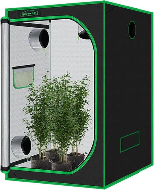 60"x60"x78" 600D Mylar Hydroponic Growing Tents for Plants Inside Reflective Grow Tent Growing Room Hydroponic System 5x5 Grow Tent