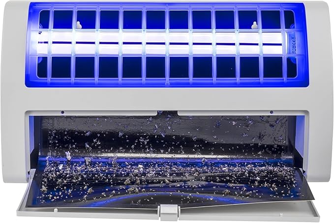 Awoco LED 13W 100V-240V Wall Mount Sticky Fly Trap Lamp XL 78” Extra Long Power Cord for Capturing Flies, Mosquitoes, Moths and Flying Insects (Fly Trap XL)