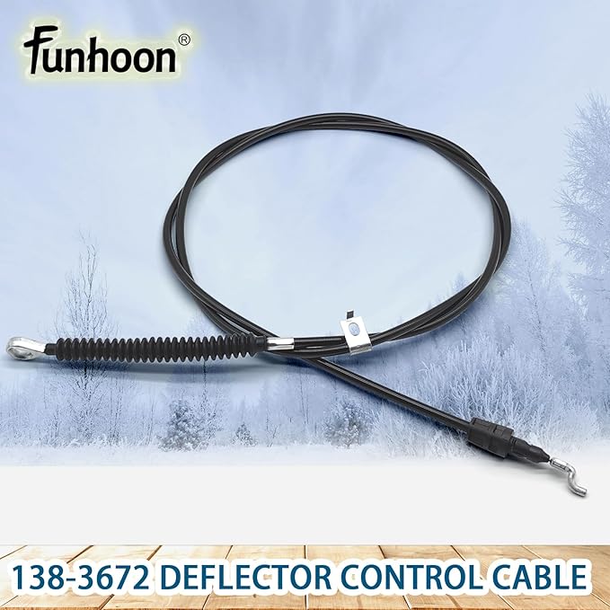 138-3672 Deflector Control Cable for Toro 726 OE, 824 OE, 826 OAE, 826 OXE, 826 OHAE Snow Blowers