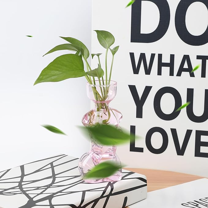 Propagation Vases for Plants Plant Propagation Jars Unique Body Avocado Vase Glass Planter Perfect for Seed Starting Water Rooting and Home Decor Gift for Father