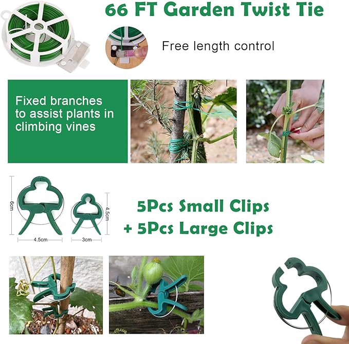 Trellis for Climbing Plants Outdoor 1Pcs Garden Obelisk, Metal Pipe Tomato Cage Cucumber Rose Flower Vegetable Grape Round Vine Tall Plants Trellis,Plants Support Stakes Potted Garden Tower Indoor