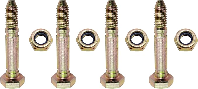 4-Pack 53200500 Shear Pins Bolt and Nuts for Ariens 51001600 532005 05907100 ST524 ST624 ST724 Snow Thrower