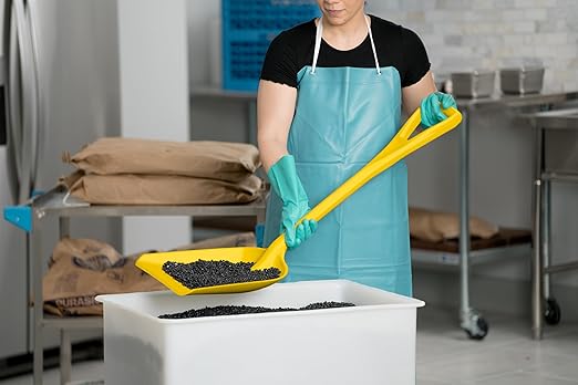 SPARTA 41077EC04 Plastic Sanitary Shovel, Food Safe Plastic Shovel For Commerical Kitchens, 14 Inches, Yellow