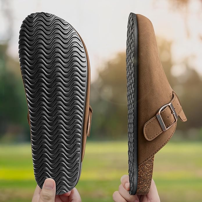 BULLIANT Comfort Clogs Slippers Sandals Nurse Work Shoes Unisex for Men Women with Cushioned Cork-Footbed