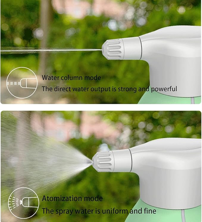 1.5L/2L Rechargeable Electric Spray Bottle | Automatic Indoor Plant Sprayer | Continuous 3-Hour Runtime | Perfect for Gardening & Home Use(White,1.5L)
