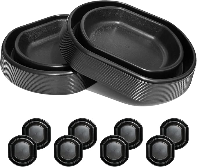 Bed Bug Interceptors | Bed Bug Interceptor Traps | Bed Bug Trap | Insect Trap, Monitor, and Detector for Bed Legs (Black-8 pcs)