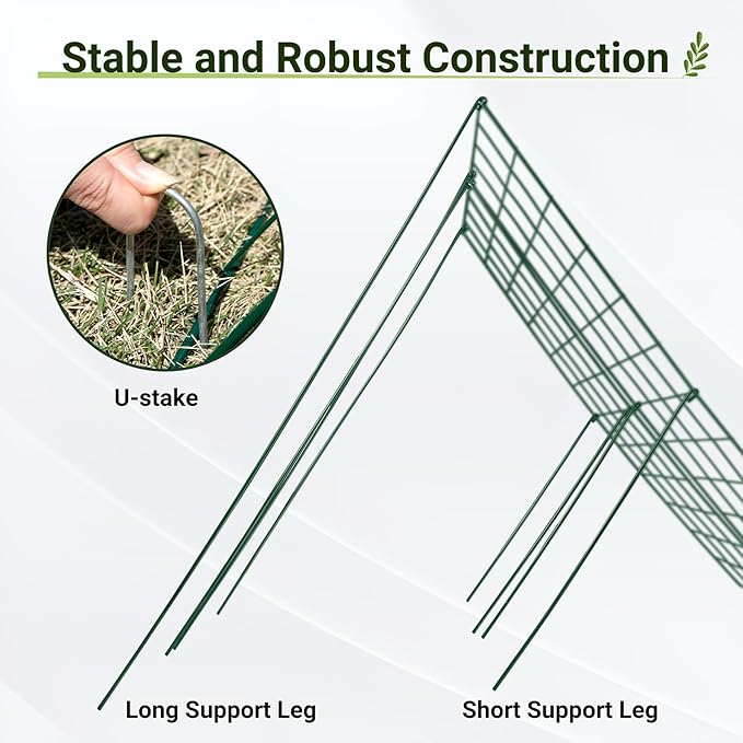 Cucumber Trellis for Raised Bed, 48" L x 32" W Garden Trellis for Climbing Plants Outdoor with Support Structures, A Frame Trellis for Climbing Vegetables Peas, Vine, Bean - 2 Pack