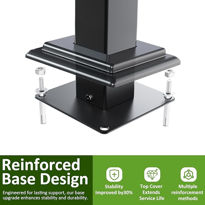 Carport 10x15 FT Metal Carport with Reinforced Base Outdoor Heavy Duty Garage Galvanized Car Shelter for Pickup, Boat, Car and Tractors