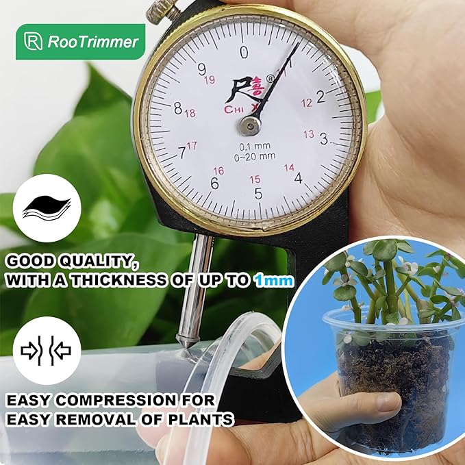 Transparent Nursery Pots 3.5Inch with Humidity Domes for Seeds Starting, Clear Plastic Plant Pots with Drainage Holes (3.54Inch, 40Pcs,Clear Pots with Lids)
