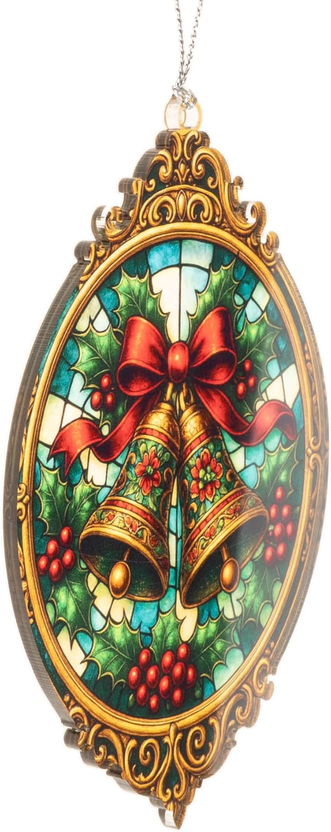 Christmas ornament 2025 - Vintage Christmas ornament - Acrylic xmas ornament - Art ornament - Christmas ornament 2025 - Suncatcher Effect window hanging - car hanging accessories