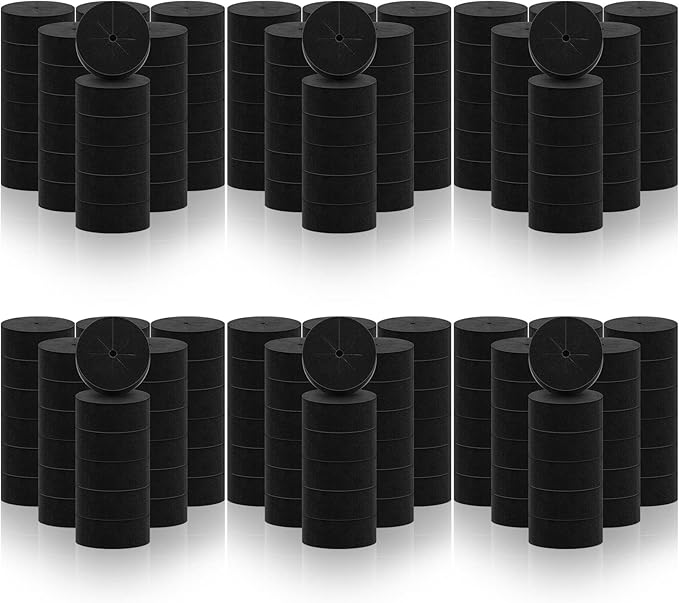 Lallisa 240 Pcs Clone Collars 2 Inch Foam Inserts for Hydroponic Cloning Machines Fits 2" Net Pots Reusable Collars for Hydroponics Plant Germination in DIY Cloner and Clone Machines (Black)