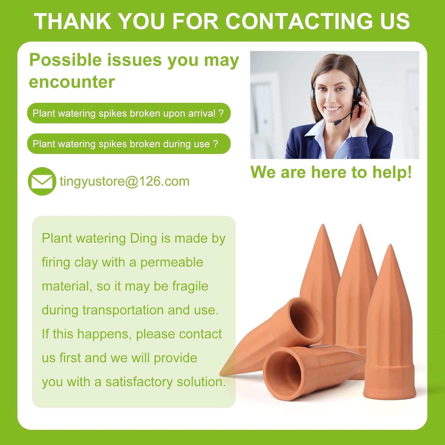 12 Pcs Self Watering Spikes Small Terracotta Plant Watering Stakes Devices Vacation Self-Watering Stakes for Indoor/Outdoor Plants