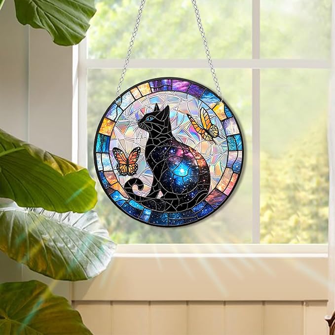 Sun Catchers Indoor Window, Acrylic Rainbow Suncatcher Window Hanging Decoration for Living Room Bedroom Summer Home Balcony Ornaments Decoration