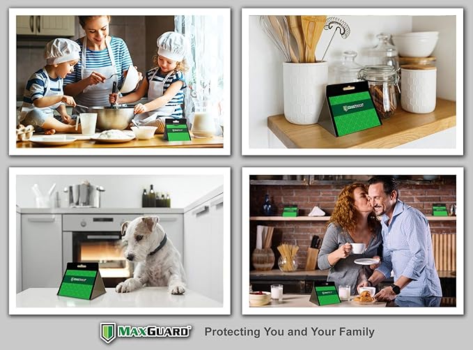 MAXGUARD Pantry Moth Traps (12 Pack +2 Free) with Extra Strength Pheromones | Non-Toxic Sticky Glue Trap for Food and Cupboard Moths in Your Kitchen | Trap and Kill Seed Grain Flour Meal Moths |