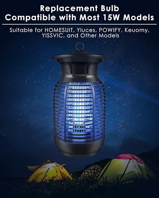 PACETAP E27 15W 2U Type Replacement Bulb, 2 Pack, Compatible with Most Models Indoor Outdoor Lamp