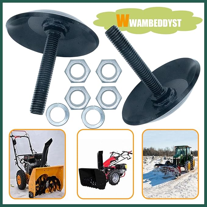 2873423 Snow Plow Skid Shoes Kit Compatible with Polaris Ranger, Razor, or ATV plow Super Heavy-Duty Skid Shoes(2-Pack)