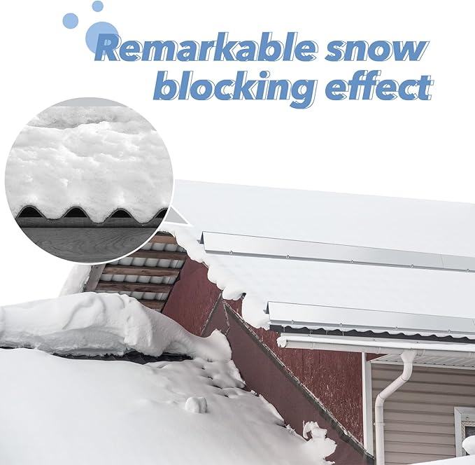 10 Pcs Metal Roof Snow Guards with Bulk Screws Ice Guard Blocks to Stop Snow and Ice from Sliding Off Your Metal Roof (Silver)