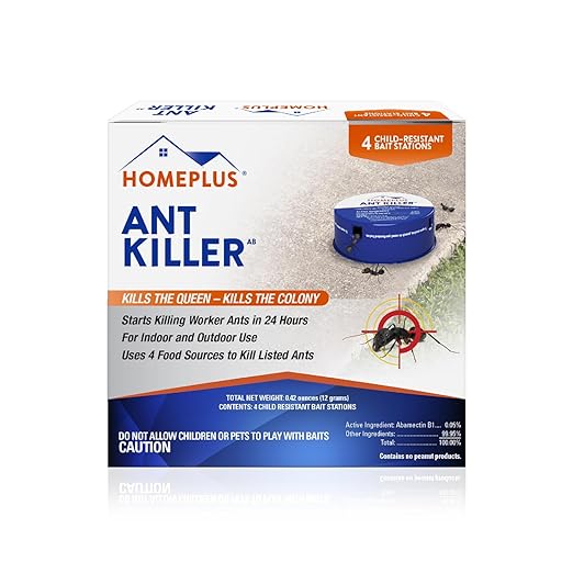 Homeplus™ Ant Killer AB, Metal Bait Station, Ants Killer for House, Ant Traps Indoor & Outdoor, 12 Pack