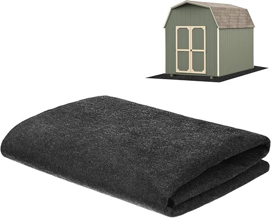 Outdoor Storage Shed Mat, 3.1x3.3 FT Waterproof Small Shed Flooring Mat for Patio Furniture Floor Protecting from Wear/Liquid/Dust/Oil, Non-Slip Carport Pad [Grey]