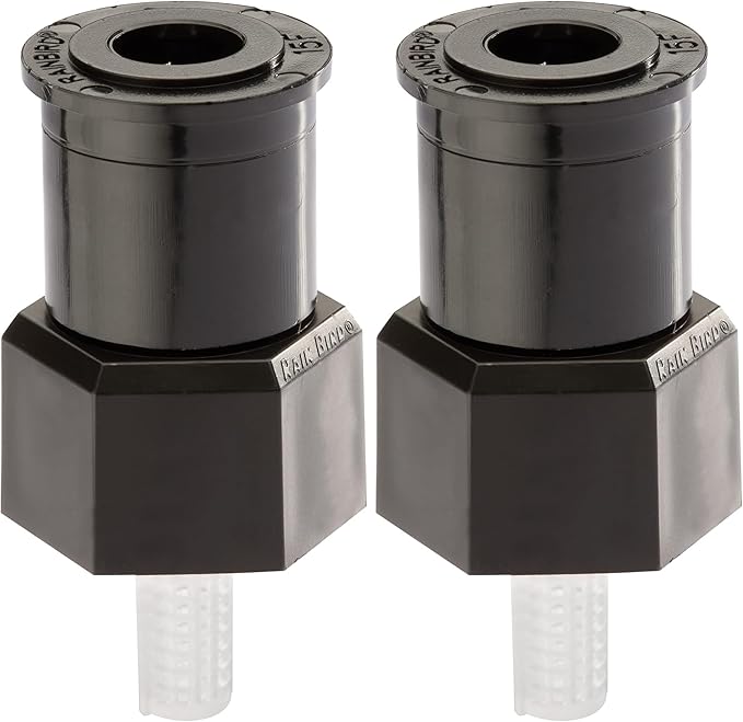 Rain Bird A17F Shrub Spray Nozzle, 360° Full Circle Pattern, 8' - 15' Spray Distance (Pack of 2)