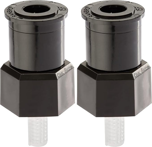 Rain Bird A17F Shrub Spray Nozzle, 360° Full Circle Pattern, 8' - 15' Spray Distance (Pack of 2)