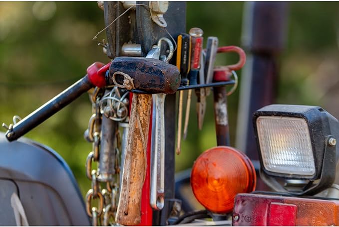 Heavy-Duty Tractor ROPS Tool/Chain Holder, Model RCH001