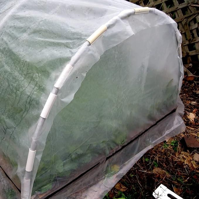 Farm Plastic Supply - Greenhouse Clamp 20 Pack - (4" Long x 1" Wide) - White ABS Clamps for Greenhouse, ABS Clips, Greenhouse Clamps for Farming, Gardening, Agriculture