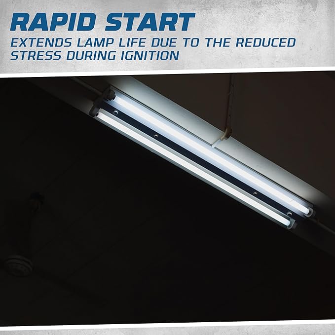 OHLECTRIC Replacement for Keystone KTEB-128-1-TP-FC-PH/D | 1 Lamp T5 Electronic Fluorescent Ballast | 28 Watts | 120V Input with Rapid Start Technology | UL Listed for Enhanced Safety