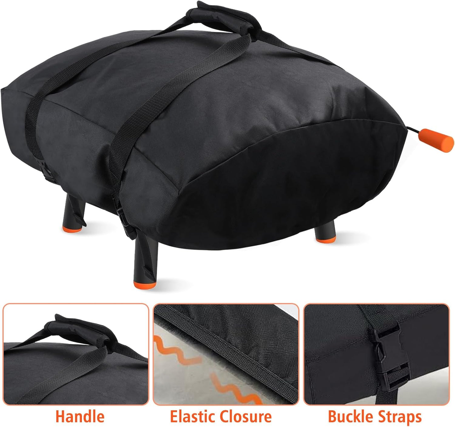 Pizza Oven Carry Case for Blackstone 2238 Leggero Tabletop Pizza Oven, 600D Waterproof Dustproof Blackstone 2238 Pizza Oven Cover/Carry Bag 2 in 1, Outdoor Oven Accessory