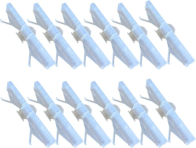 Clear Small Hive Beetle Trap with Baitable and Reusable Oil Trap Designed for Trapping Beetles in Bee Hives Without Chemicals for Beekeeping - 12 Pack