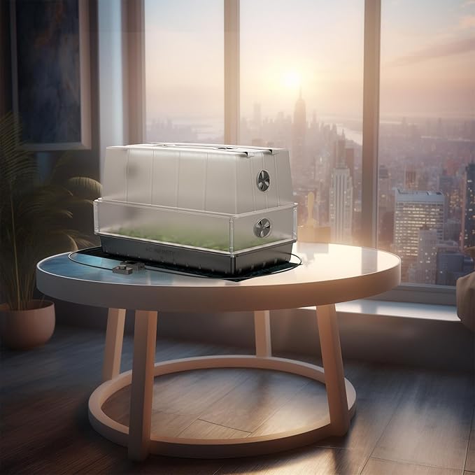 AC Infinity Heavy-Duty Large Humidity Dome 6x12 Germination Kit with Waterproof Seedling Mat, Full Spectrum LED Grow Light Bars, Samsung LM301H EVO Diodes, Vented Extension Panels, for Seed Starting