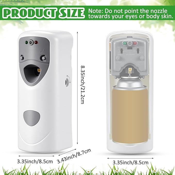 Qualirey Automatic Fly Spray Dispenser Mosquito Flying Insect Control System for Bathroom, Room, Equine, Country Vet Supplies 24 Hour Spray Dispenser Air Freshener (Liquid Not Included)