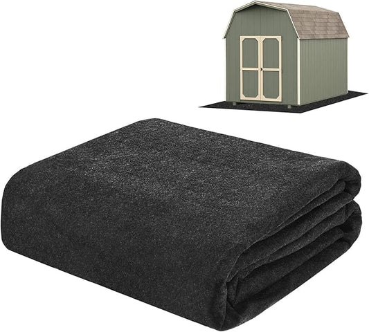 Outdoor Storage Shed Mat, 4x6 ft Waterproof Small Shed Flooring Mat for Patio Furniture Floor Protecting from Wear/Liquid/Dust/Oil, Non-Slip Carport Pad [Grey]