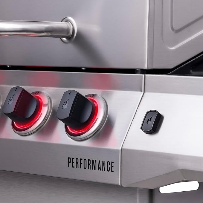 Charbroil Performance Series Convective 4-Burner with Side Burner Cabinet Propane Gas Grill, Stainless Steel - 463354021
