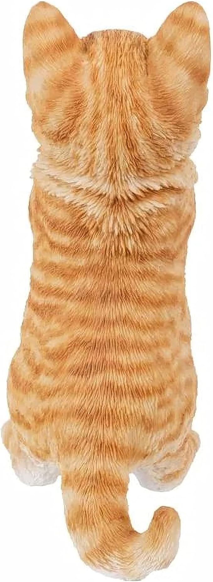 Tabby Praying Cat Statues Outdoor Decorative, Cat Memorial Statue for Yard Lawn Patio Porch, Garden Pet Grave Marker Figures, 5.3" L x 3.7" W x 9.1" H