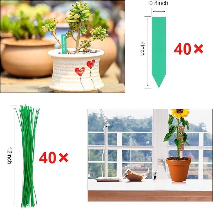 Moss Pole, Augshy 48 Inch Moss Poles - 4Pcs 12 Inch Coir Totem Poles Moss Climbing Sticks for Indoor Creepers Plant Support Extension