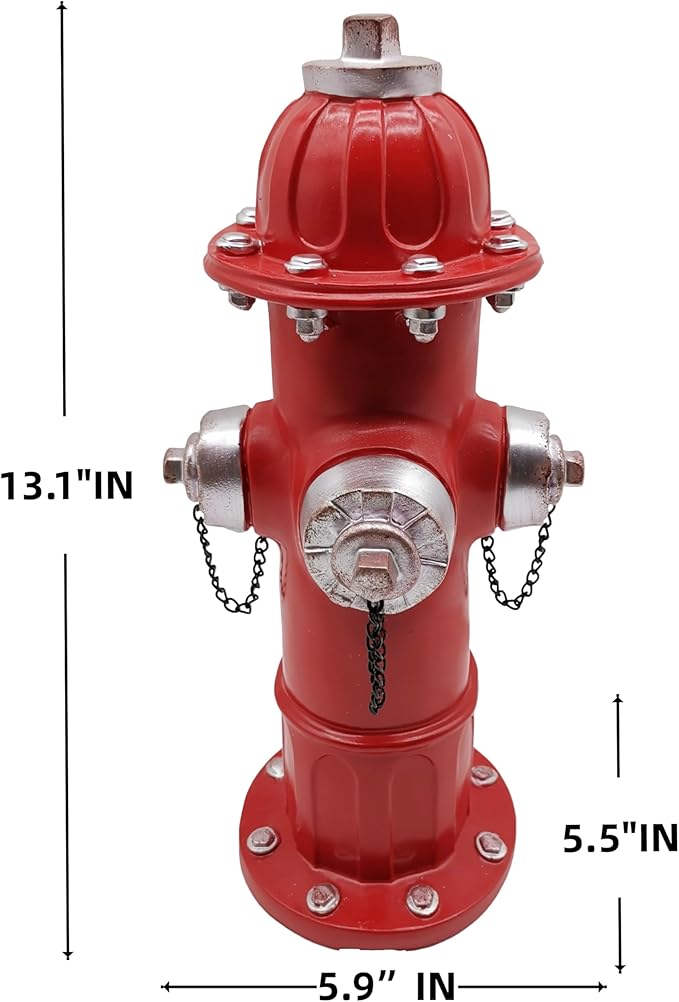 Teaeeno Outdoor Animal Decor Statue, Animal Sculpture Decoration for Yard Art, Garden Statues Decor for Home, Home Garden Décor Accents (Red)