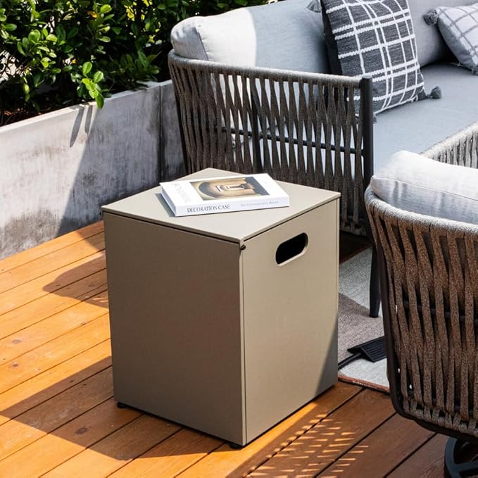 Westwood 50” Propane Fire Pit Smokeless Firepit Converts to Outdoor Gas Fire Pit for Outside Patio Firepit Table Includes Windscreen Rain & Tank Cover Lava Rocks Lid CSA Certified