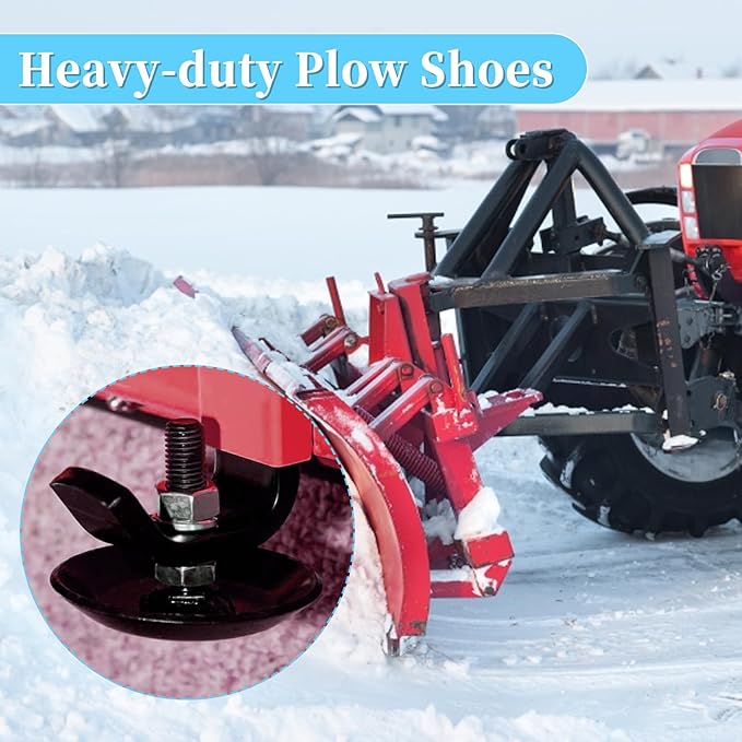 2873423 Skid Shoes Fit for Polaris Snow Plow - Snow Plow Skid Shoes Compatible with CamAm Arctic Cat Moose & 60" Polaris Ranger Sportman ATV UTV Plow, Set of 2