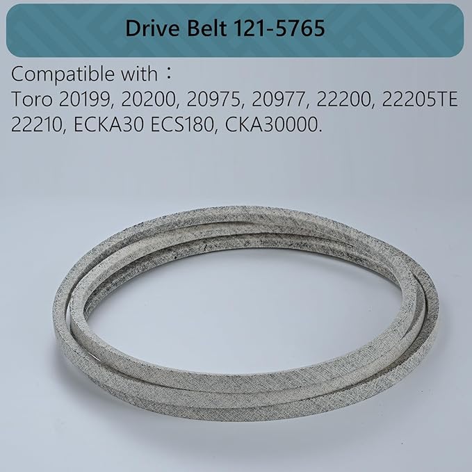 1/2x30 Drive Belt 121-5765, Replace Exmark Toro Turfmaster Mower 30" Deck 20199 20200 20975 20976 20977 20978 22205TE 22210, 121-5765 Kevlar Mower Belt for Exmark 30" Models (121-5765)