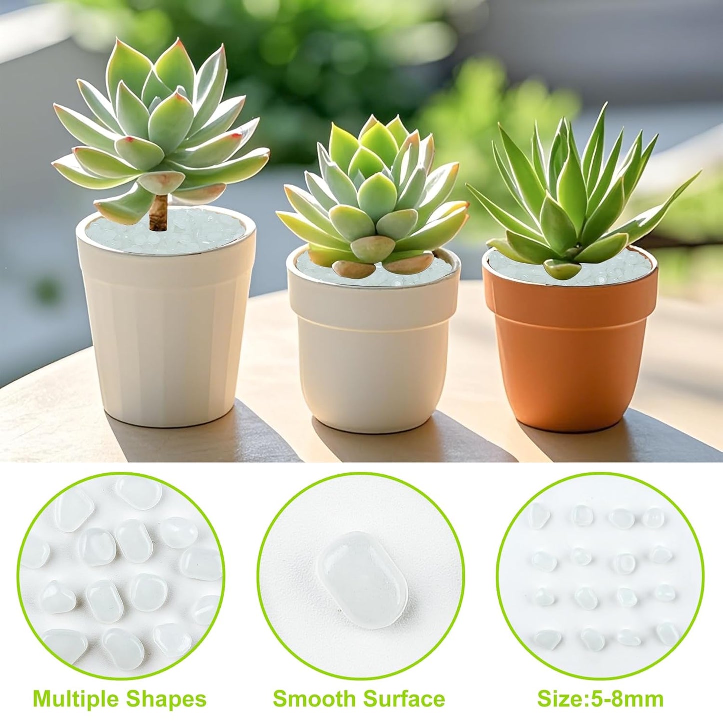 500pc White Glow in The Dark Stones Glowing Rocks Luminous Pebbles for Outdoor Decor Luminous Stones White Glow Stones for Yard Fish Tank Walkway Pathway Aquarium Garden,White