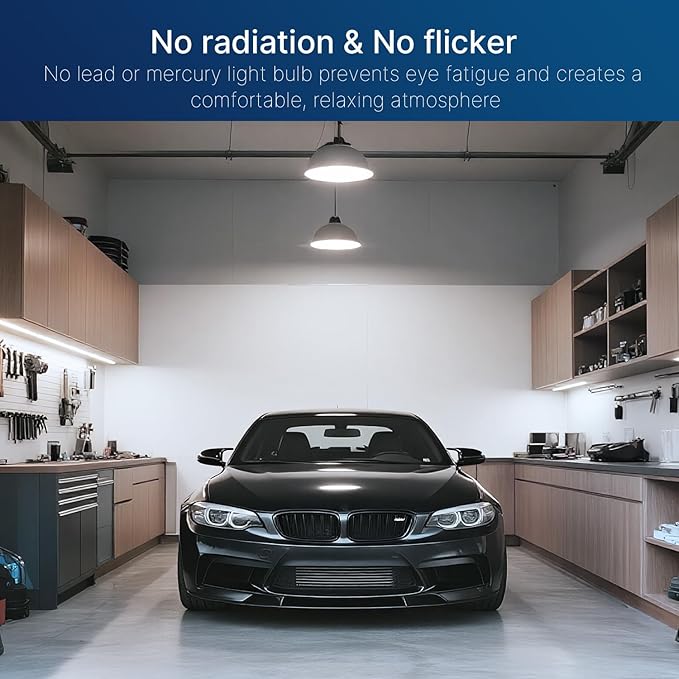 FLSNT ED28 LED Bulb 26W 4000LM, 100W HID Equivalent, 5000K Daylight, E26 Medium Base, Non-Dimmable, Ballast Bypass Type B, 120-277V Direct Wire, Milky Cover, ETL Listed