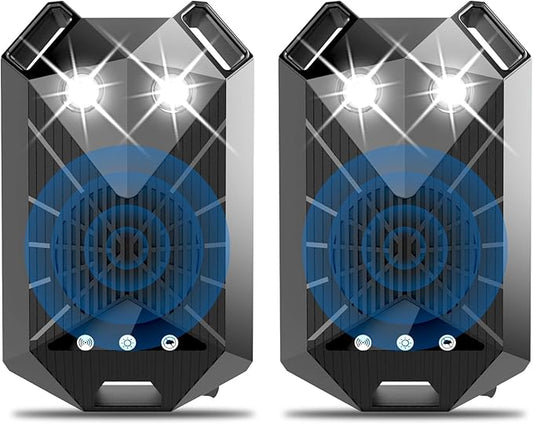 Tirgo 2PCS Car Rodent Repeller Under Hood, Ultrasonic Plug-in Mouse Repellent with Strobe Light, Battery Powered Keep Mice Out of Cars Engines, Indoor, Outdoor, Garage, Hoom (Eagle)