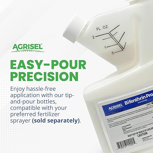 Bifenthrin Pro 7.9, Insect Control, Safe for Plants & Crops, Insecticide, Effective Against 125+ Insects, Includes 3-Pack of Agrisel Protective Gloves, 16 Ounces