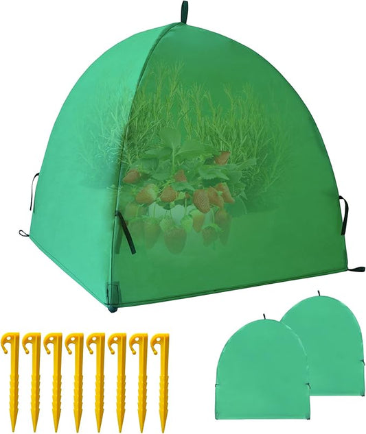 36″*36″*38″ Winter Plant Warm Covers - Raised Bed Cover, Garden Row Accelerator, Warm Tent Freeze Protection Humidity Domes for Germination, Seedling Propagation Protecting Plants from Animals 2 PCS