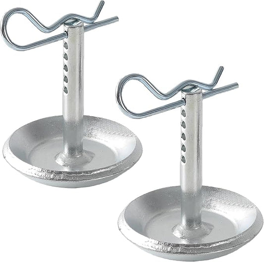 2 Pack 2208864 2205071 Snow Plow Skid Shoes fits Polaris RZR 900 K-Plow ATV UTV Hardened Steel Snow Plow Non-Slip Base with Quick-Release Cotter Pins