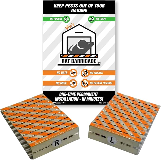Vivi's Rat Barricade | Also Stops Mice, Snakes, and Desert Lizards | Easy Installation | No Poison, No Traps | Made in The USA