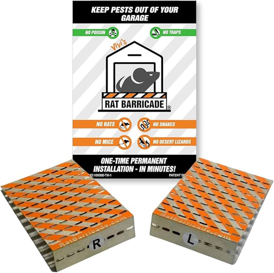 Vivi's Rat Barricade | Also Stops Mice, Snakes, and Desert Lizards | Easy Installation | No Poison, No Traps | Made in The USA