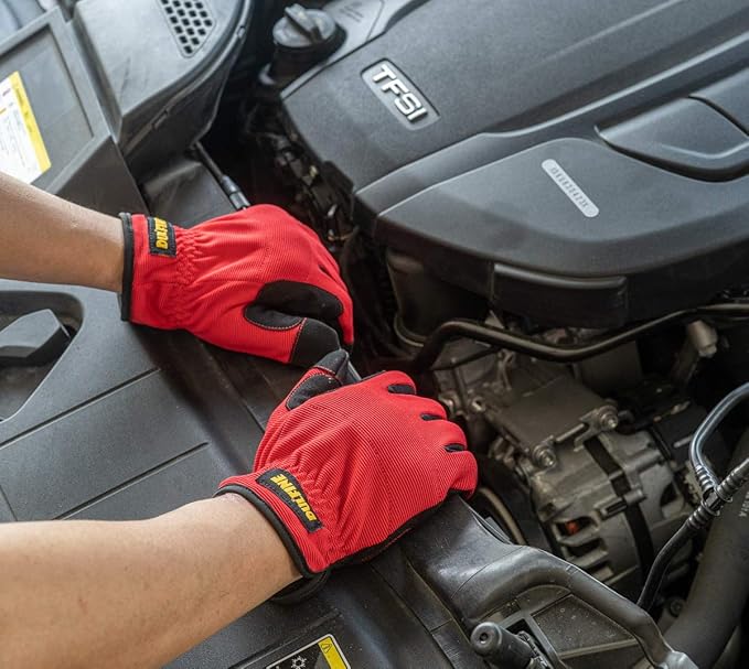 High Performance Work Gloves For Men(3 Pairs Pack), High Dexterity Touch Screen For Multipurpose,Excellent Grip (Medium)